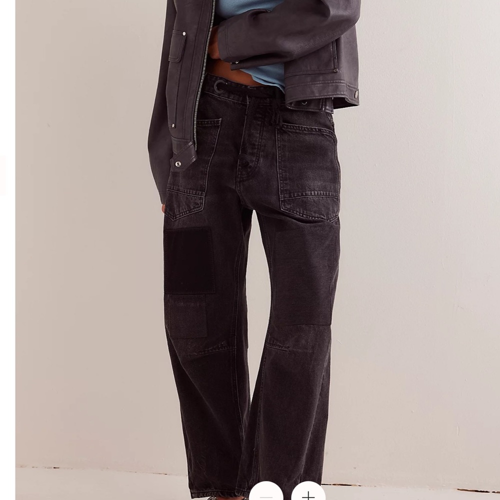 We The Free Black Utility Cargo Jeans - Picture 3 of 4